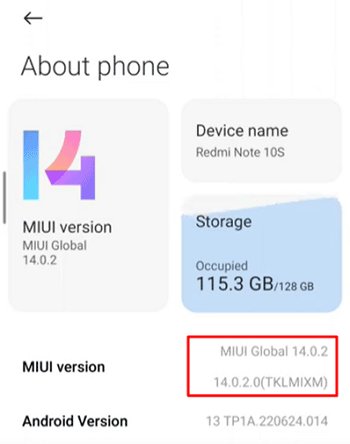 check MIUI version