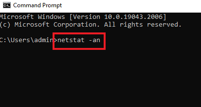 command prompt find IP address