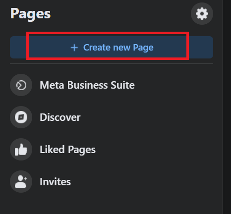 Create new page