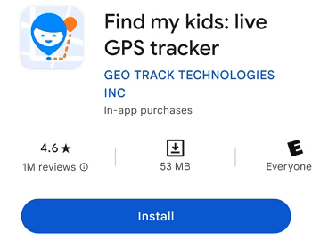 download the "Find My Kids" app