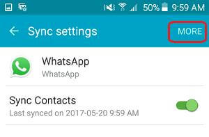 enable whatsapp sync