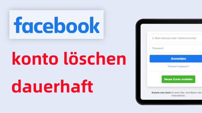 Wie kann man Facebook-Konto daerhaft löschen