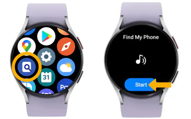 Galaxy watch find phone