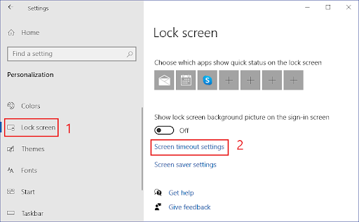 increase lock screen time on windows