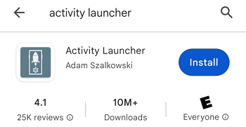 install Activity Launcher