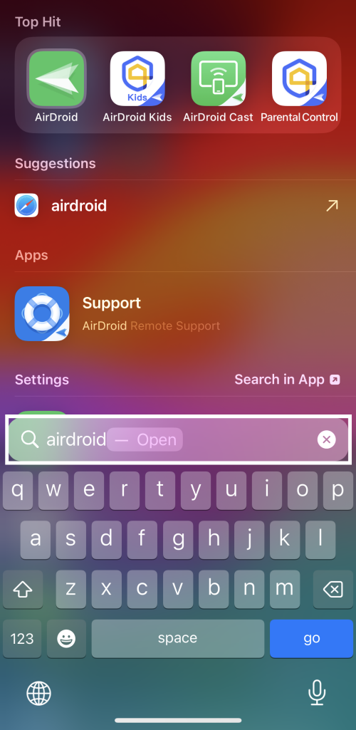 iPhone spotlight search