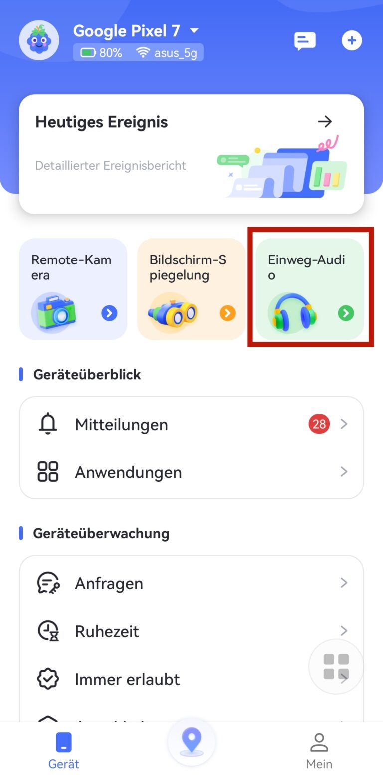 Funktionen von AirDroid Kindersicherung
