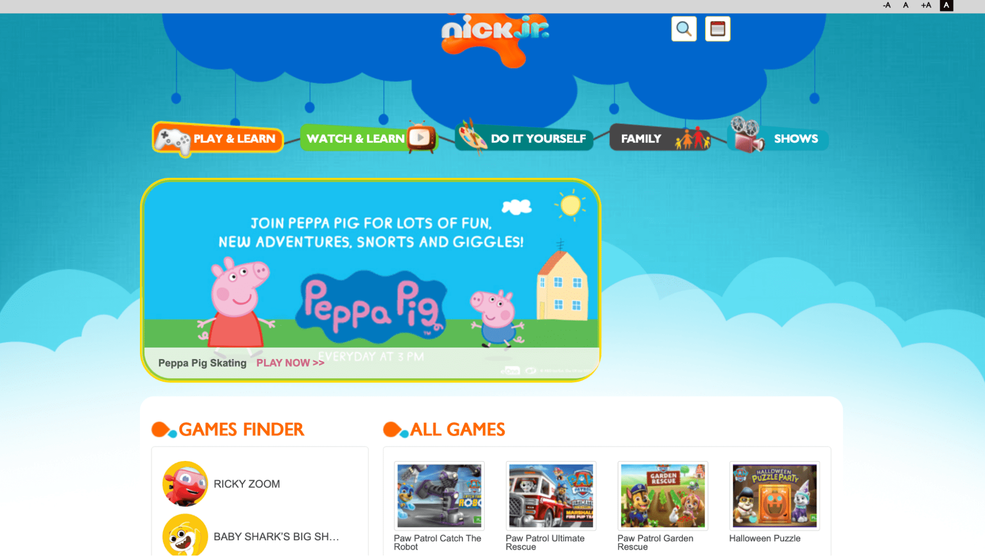 nick jr games