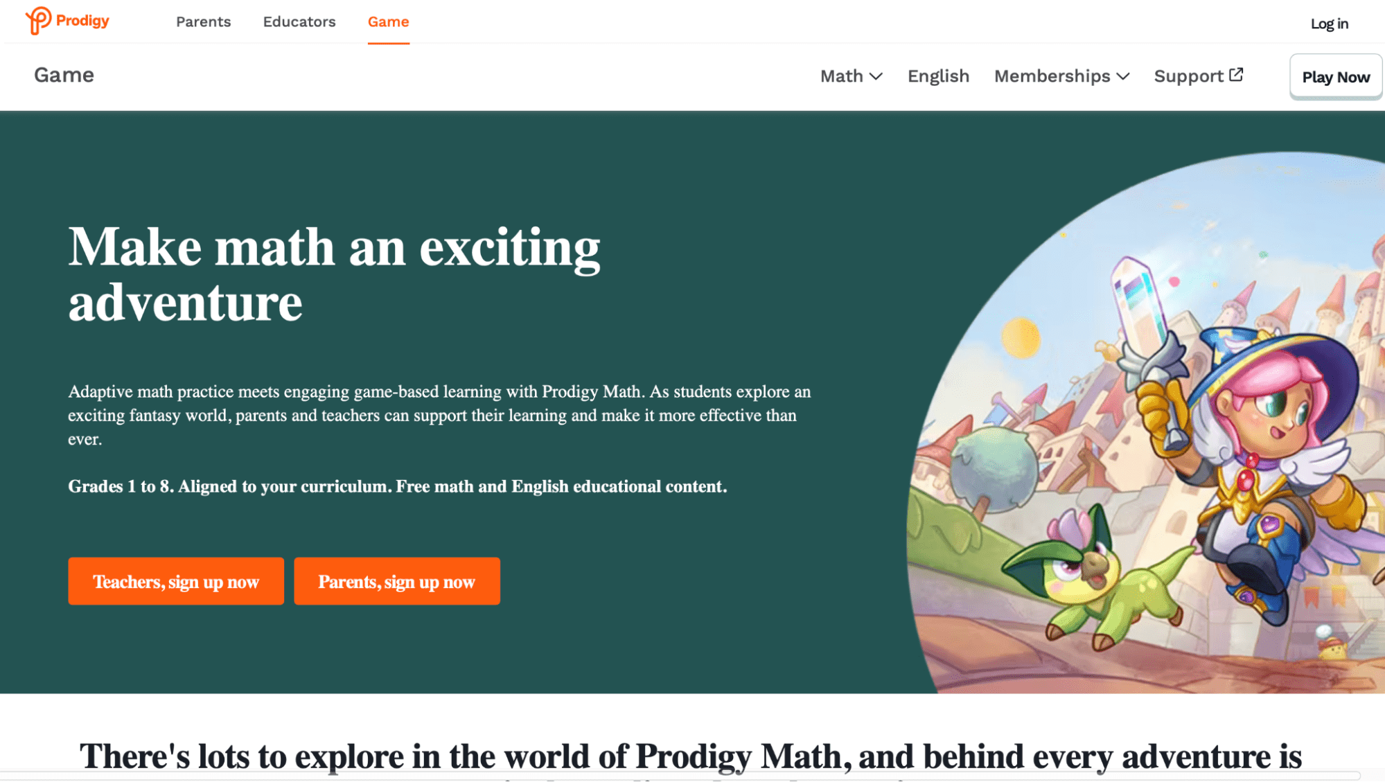 prodigy math games