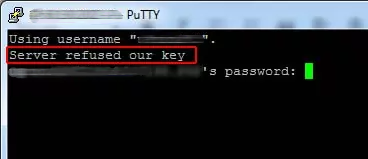 server refused our key 2