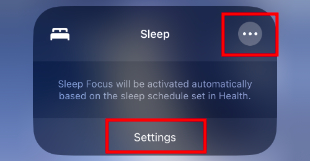 sleep mode settings