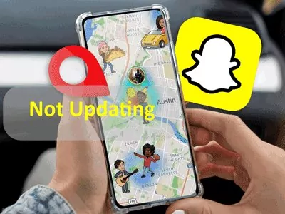 Snapchat live location not updating