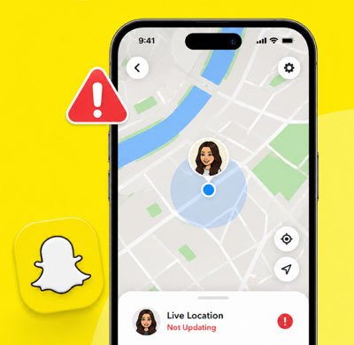 Местоположение в реальном времени в Snapchat не обновляется
