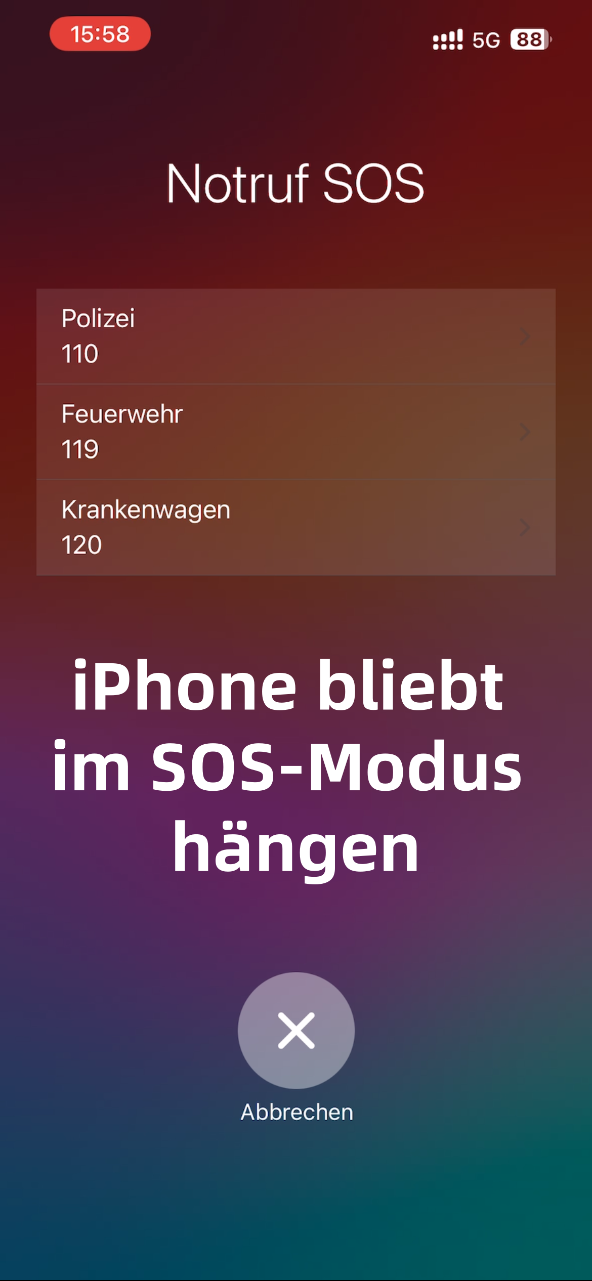 SOS Modus