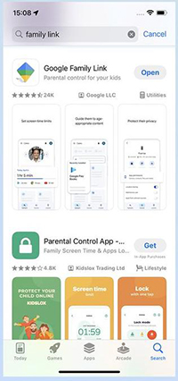Téléchargez l’application Google Family Link sur iPhone