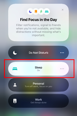 turn off sleep mode on iPhone