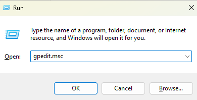 type gpedit.msc