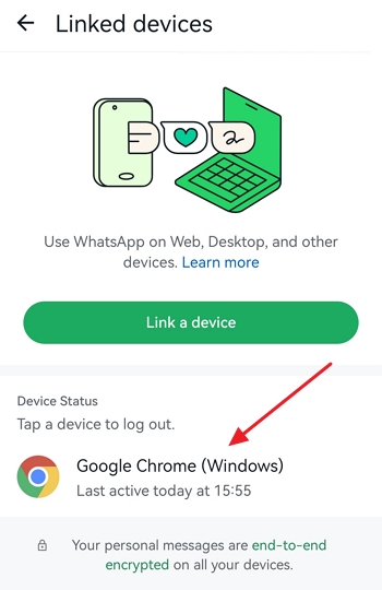 sei sotto controllo su WhatsApp