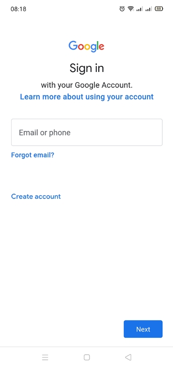 sign in with the google account you wish to link