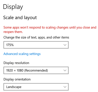 adjust display settings on desktop