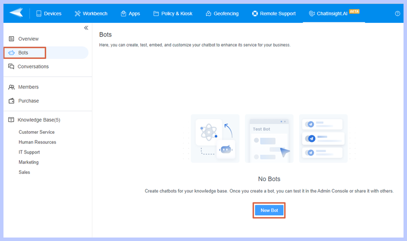 AI chatbot builder ChatInsight