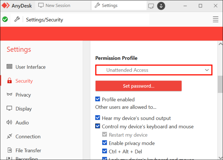 AnyDesk Full Access vs Unattended Access 06