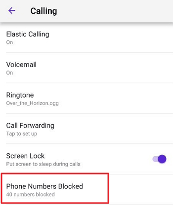 blocked numbers on TextNow