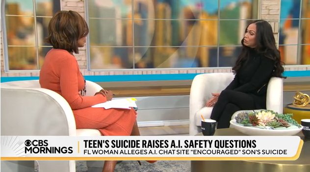 CBS News: chatbot AI e decesso