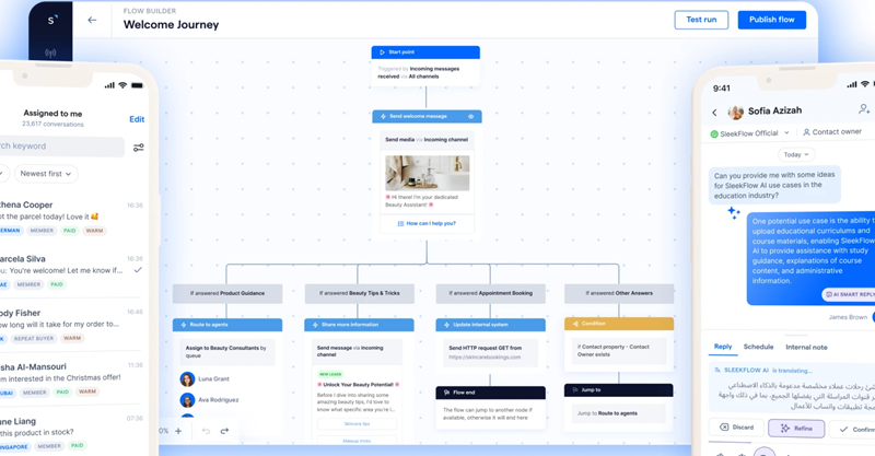 LINE chatbot Sleekflow