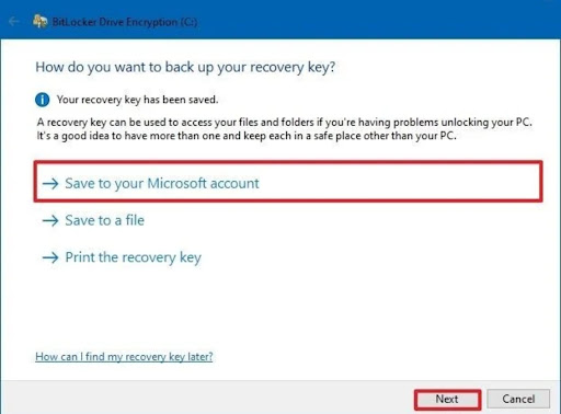 enable bitlocker via settings