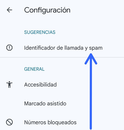 identificador de llamadas y spam