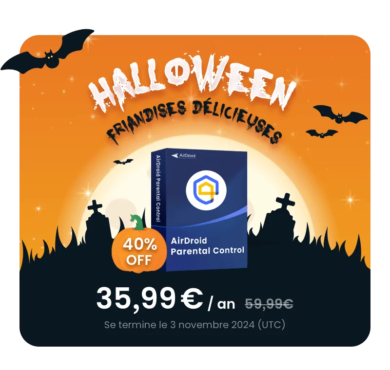 Offre spéciale Halloween pour AirDroid Parental Control