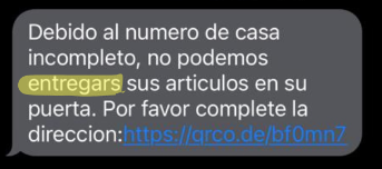 mensaje requiere una acción inmediata