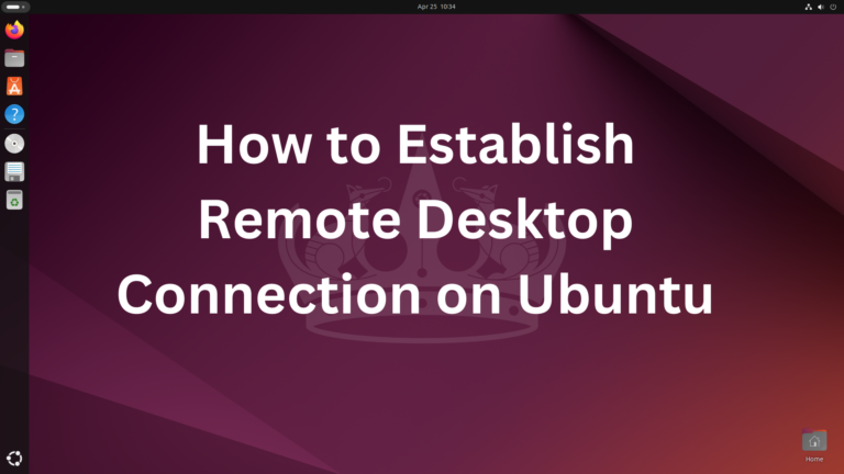 remote desktop connection ubuntu