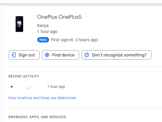 tap sign out to unlink your device from play store