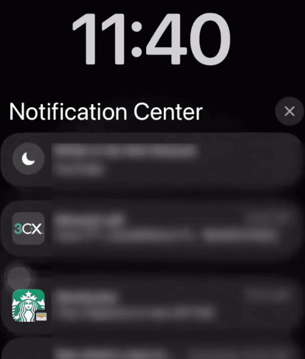 iPhone notifications