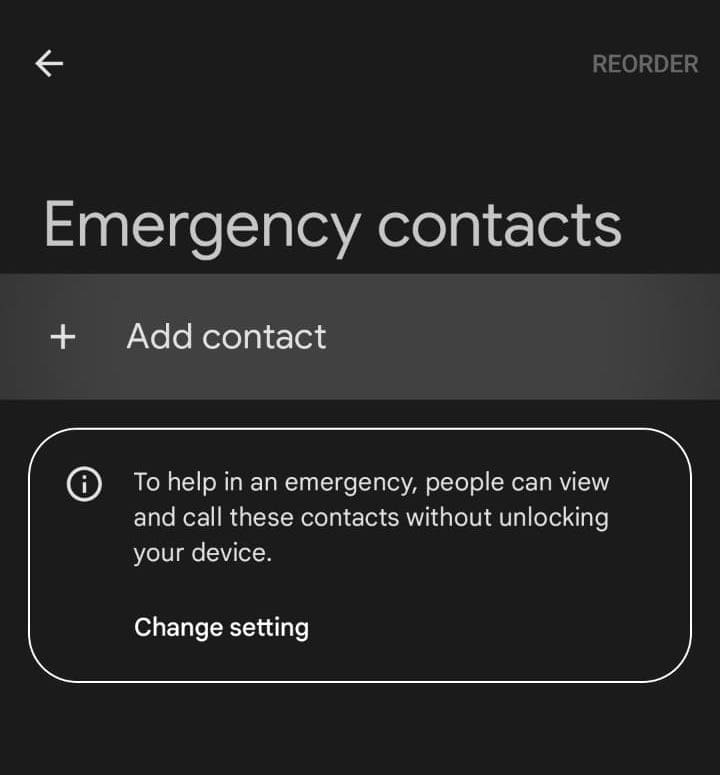 set emergency contact on android by contact app step 3