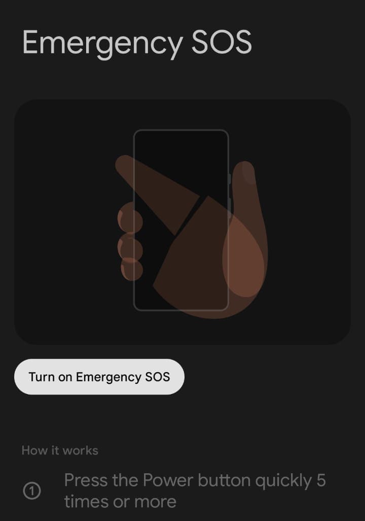 set emergency contact on android from setting step 2