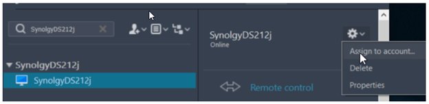 teamviewer synology add to account