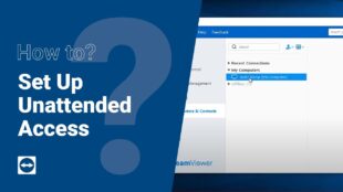 teamviewer unattended access setup