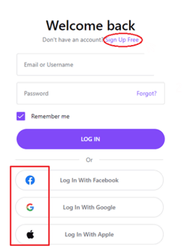 TextNow can sign with Facebook Google Apple ID