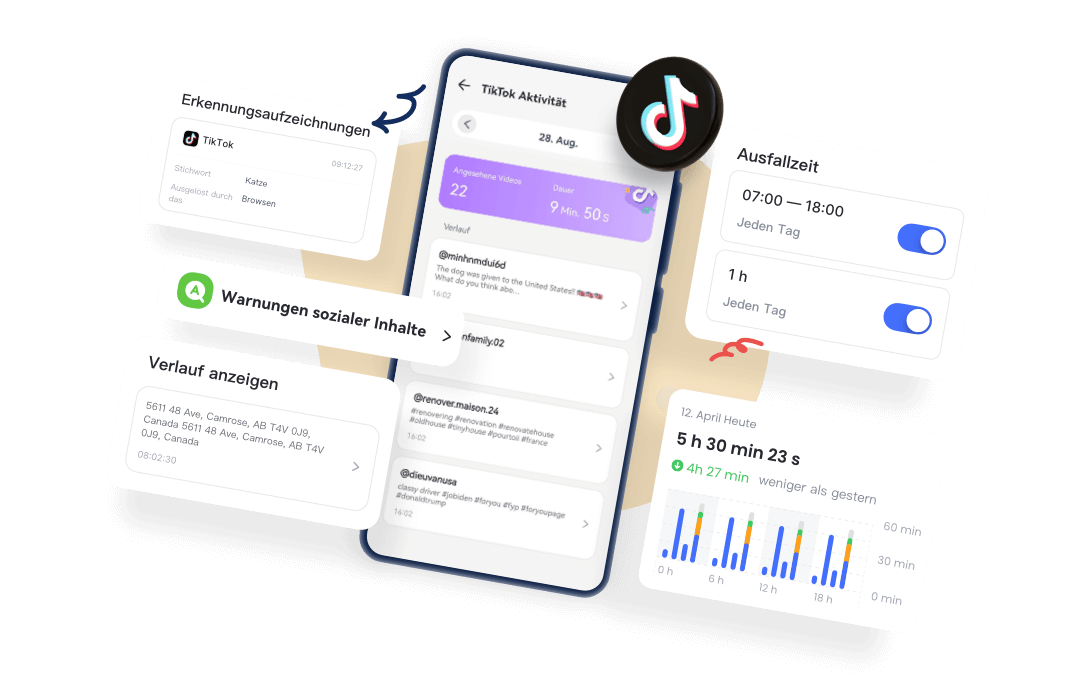 TikTok-Nutzung mit AirDroid überwachen