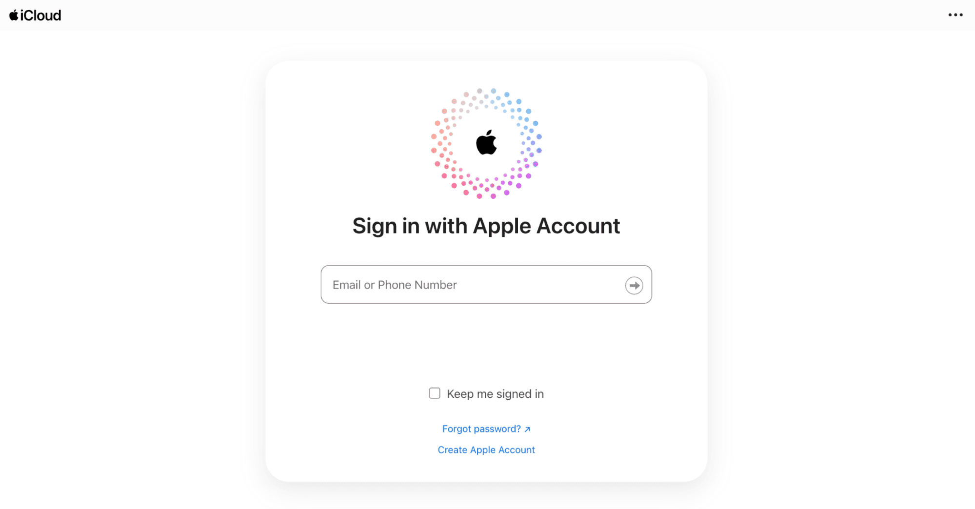 sign in your iCloud account