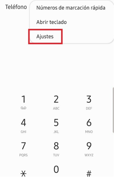 ve a ajustes de android