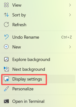 windows display settings 2