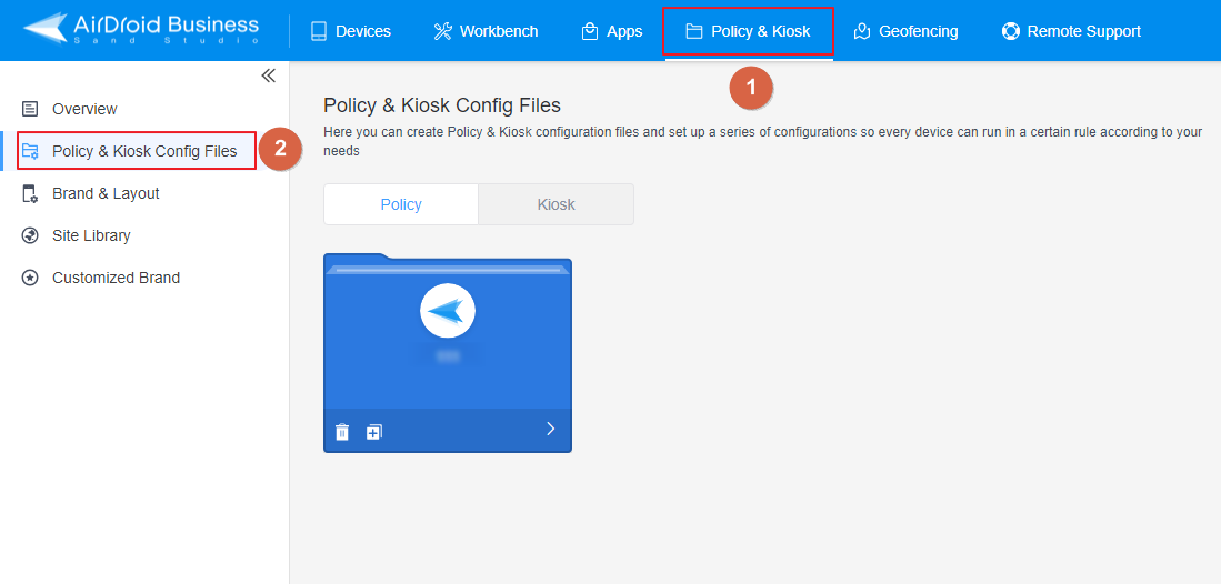 Policy-and-Kiosk-Config-Files