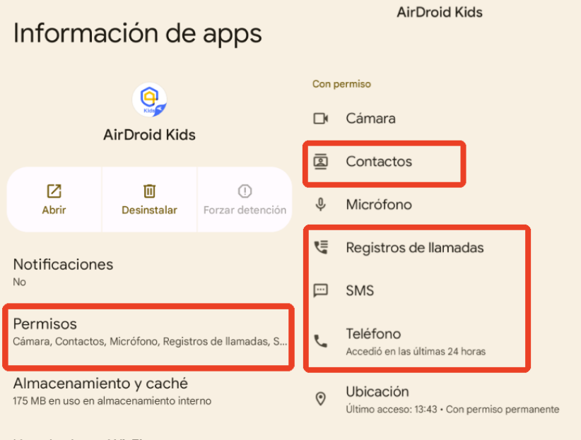 Activar permisos para llamadas y SMS desde ajustes