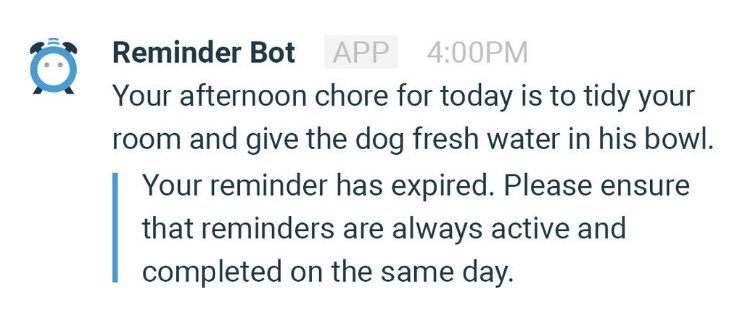 Reminder Bot for Slack