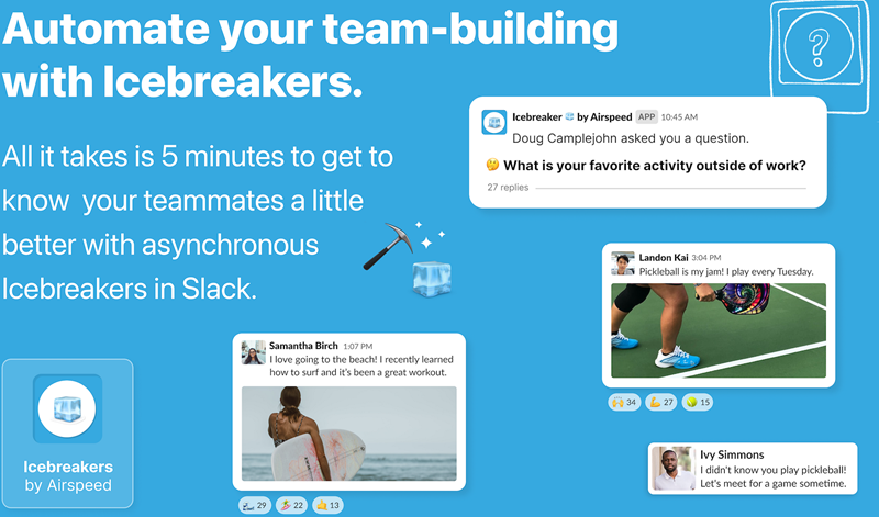 Icebreakers chatbot for Slack