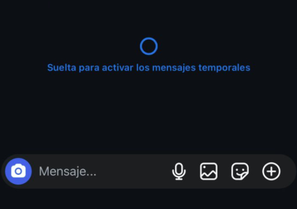 activar mensajes temporales en instagram